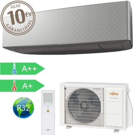Fujitsu Design ASYG09KETEB/AOYG09KETA split klíma szett Dark Grey 2,5kW