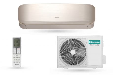 Hisense Fresh Air QJ35XJ3G 3,5 kW split klíma szett (arany)